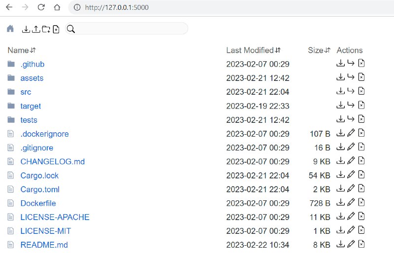#GitHub #Rust #自托管▎Dufs一个与众不同的实用文件服务器支持静态服务、上传、搜索、访问控制、WebDAV 等，跨平台支持 #Windows #Linux #macOS项目：