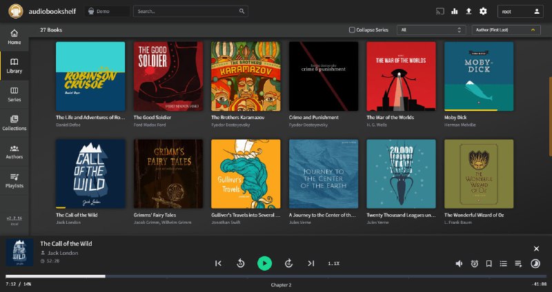 #GitHub #自托管▎audiobookshelf自托管的有声书和播客服务器▎特性- 支持 #Linux #Windows #Docker 轻松部署- iOS 和 Android 客户端支持- 实时流式传输所有音频格式- 搜索添加自动下载播客剧集- 具有分开权限的多用户管理- 同步每个用户的收听进度- 批量上传书籍和播客- 自动每日备份数据- PWA 应用、Chromecast 支持- 自动获取元数据和封面- 章节编辑、章节搜索- 合并音频文件支持- 将元数据和封面嵌入音频文件- ……项目地址｜项目网站频道 @dejavuBlog群组 @dejavuGroup#GitHub #自托管▎audiobookshelf自托管的有声书和播客服务器▎特性- 支持 #Linux #Windows #Docker 轻松部署- iOS 和 Android 客户端支持- 实时流式传输所有音频格式- 搜索添加自动下载播客剧集- 具有分开权限的多用户管理- 同步每个用户的收听进度- 批量上传书籍和播客- 自动每日备份数据- PWA 应用、Chromecast 支持- 自动获取元数据和封面- 章节编辑、章节搜索- 合并音频文件支持- 将元数据和封面嵌入音频文件- ……项目地址｜项目网站频道 @dejavuBlog群组 @dejavuGroup