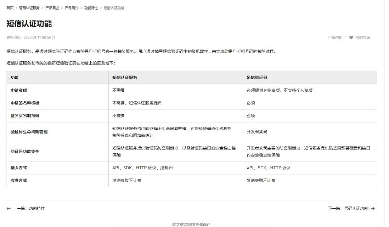 阿里云号码认证服务中上线了：短信认证功能优点：不需资质，到达率高缺点：短信模板不能改阿里云号码认证服务中上线了：短信认证功能优点：不需资质，到达率高缺点：短信模板不能改