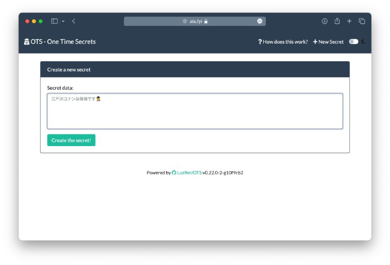 #GitHub #Golang #自托管▎ots一个秘密分享平台，阅后即焚模式▎特性- 使用 AES 256 位加密- 服务器永远不会获取密码- 在一次阅读后就会被删除- 后端存储机密位置 RAM/Redis- 支持 API 调用- 支持 #CLI/脚本创建机密- 共享公共的机密和分享一般的密码项目地址｜演示地址频道 @dejavuBlog群组 @dejavuGroup