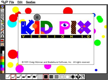 Kid Pix —— 专门为小孩子设计的绘画软件🎨 我们很多人小时候对于计算机早期的回忆可能都在踩地雷，Microsoft Word 的 Clippy，还有小画家之间