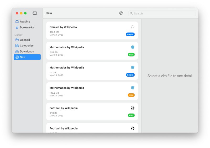 ▎Kiwix离线维基百科阅读器，支持 #Windows #macOS #Linux #Android #iOS世界上有一半的人──四十亿人，不能可靠地使用互联网