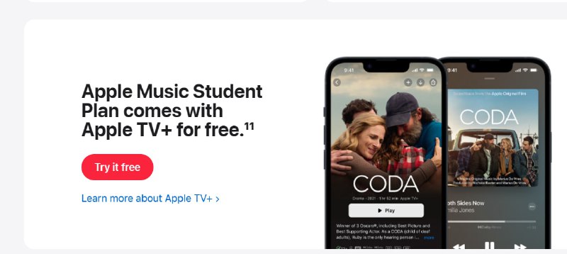 每月5元订阅apple music和apple tv+可能会有很多人跟我一样：一直都觉得apple one 性价比不高，没什么吸引力，不打游戏，不运动，不看新闻（就算看也不会看apple的）我觉得我的需求就是流媒体（音乐跟影视）而已 ，对于iCloud+我自己开有小号共享给我登录 icloud的主号