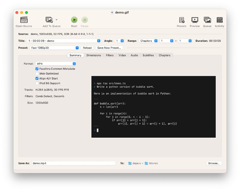 #TalkShit Telegram 直接上传 GIF 图片（加上文字），在手机端看会是模糊的，所以我会用 HandBrake 转码一下 MP4😡