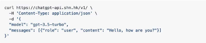 #GitHub #ChatGPT #API▎ChatGPTAPIFree 免费 ChatGPT API 代理，可 #自托管 使用自己的 APIKey作者提供的免费代理（GPT-3.5-Turbo模型） 