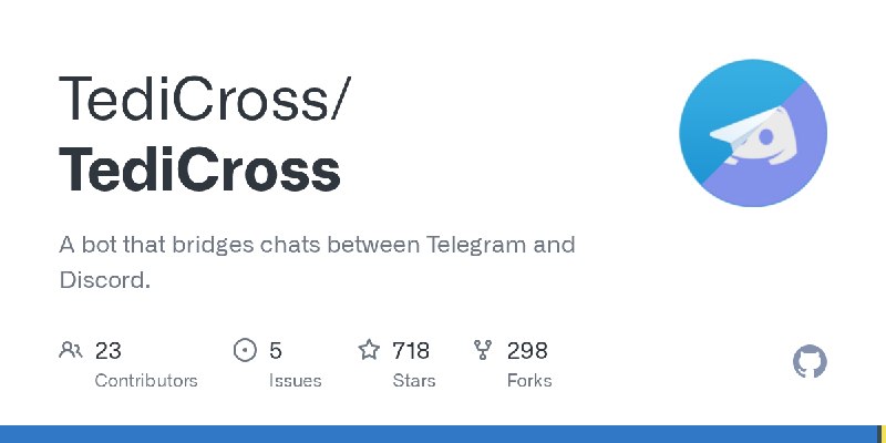 GitHub - TediCross/TediCross: A bot that bridges chats between Telegram and Discord.