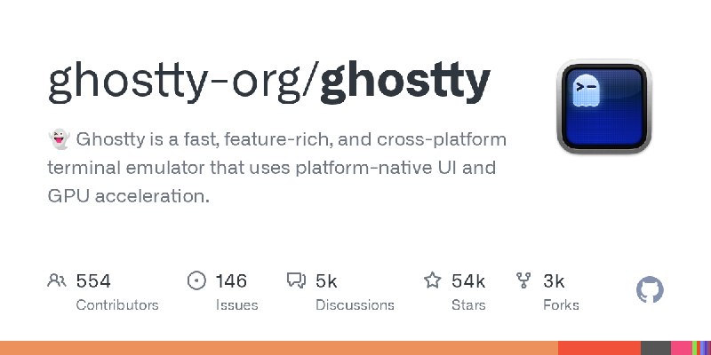 GitHub - ghostty-org/ghostty: 👻 Ghostty is a fast, feature-rich, and cross-platform terminal emulator that uses platform-native…