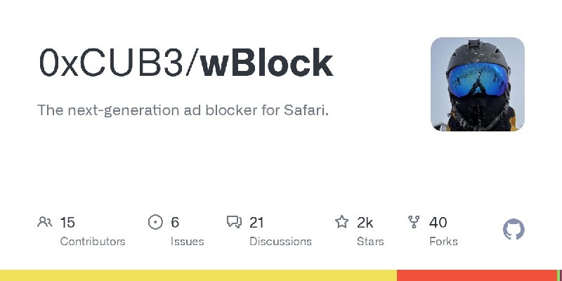 GitHub - 0xCUB3/wBlock: The next-generation ad blocker for Safari.