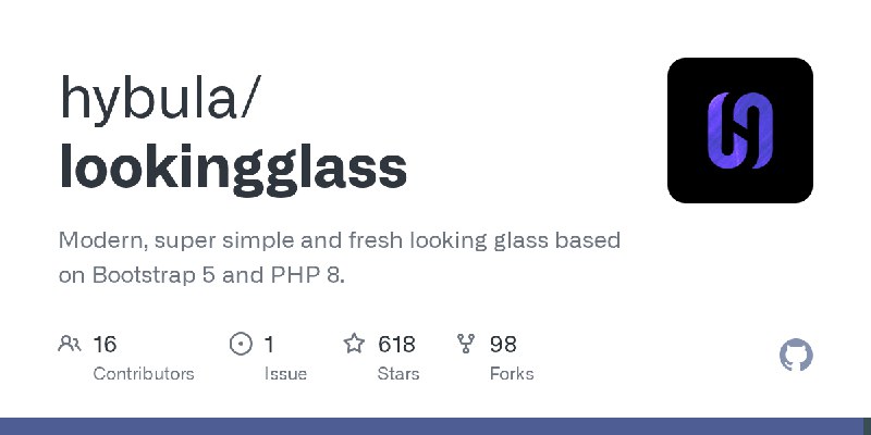 GitHub - hybula/lookingglass: Modern, super simple and fresh looking glass based on Bootstrap 5 and PHP 8.