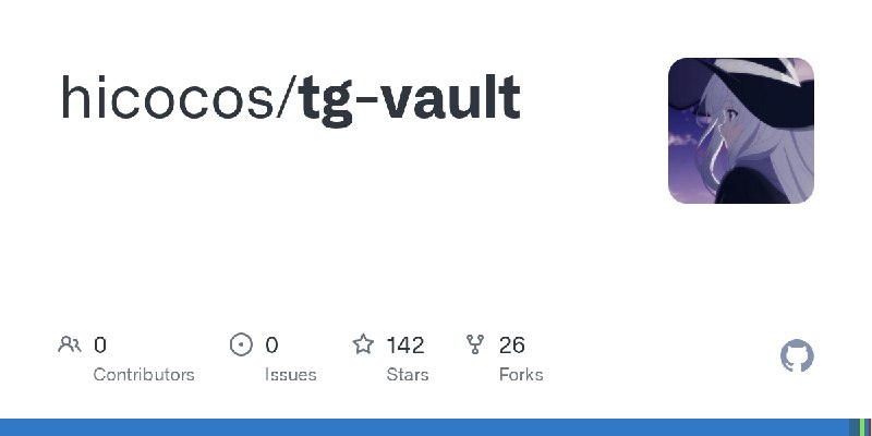 GitHub - hicocos/tg-vault