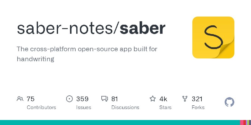 GitHub - saber-notes/saber: The cross-platform open-source app built for handwriting