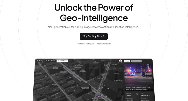 GeoSpy | Unlock the Power of AI Image intelligence