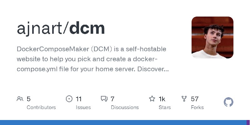 GitHub - ajnart/dcm at selfh.st