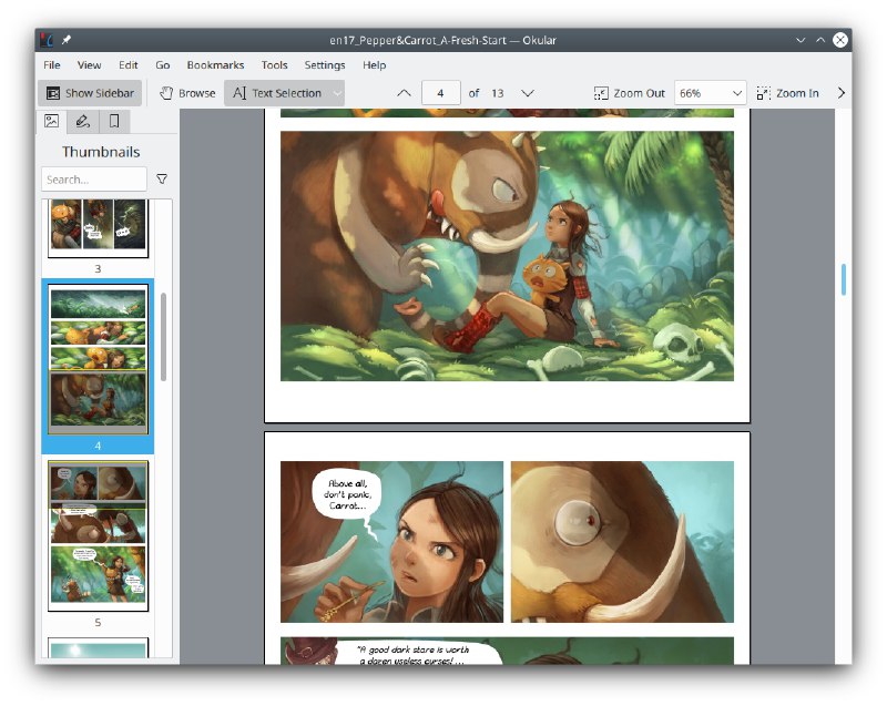 Okular - 通用文档查看器