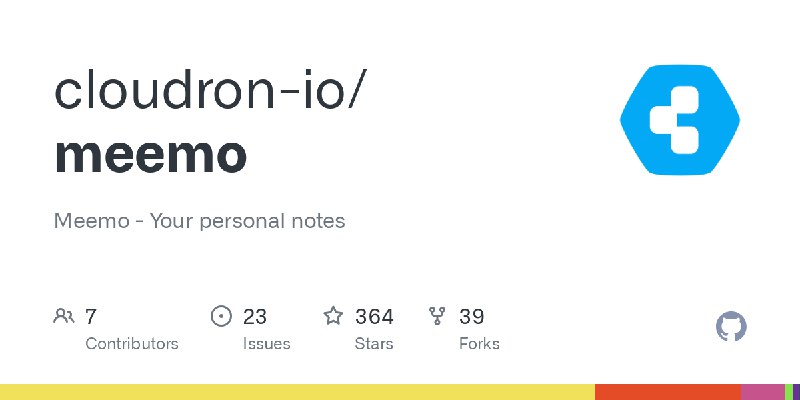 GitHub - cloudron-io/meemo: Meemo - Your personal notes
