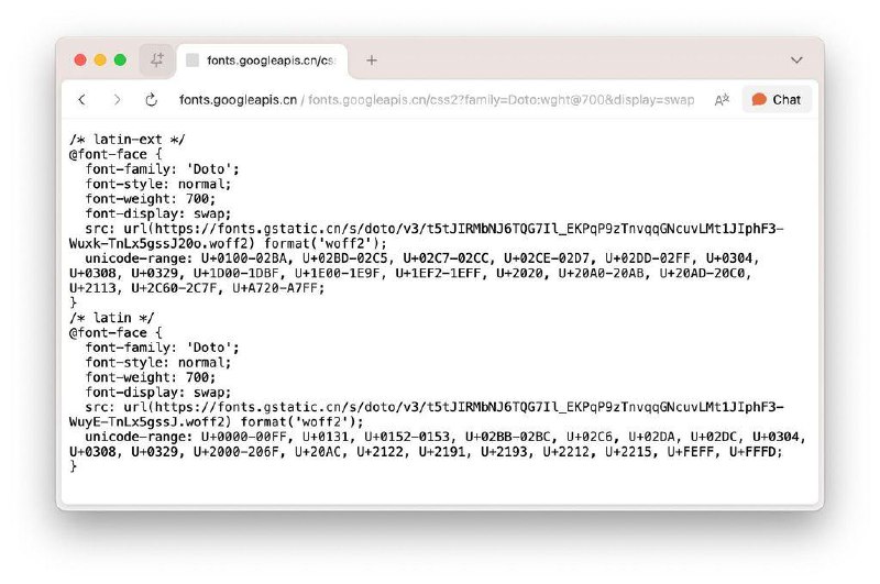 今天才发现 Google Fonts 官方有国内的镜像服务了，.com 直接换成 .cn 即可 👍