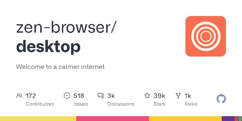GitHub - zen-browser/desktop: Welcome to a calmer internet