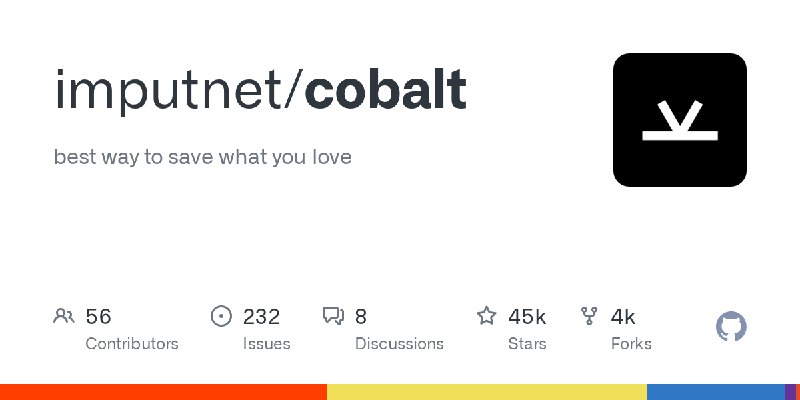 GitHub - imputnet/cobalt: best way to save what you love