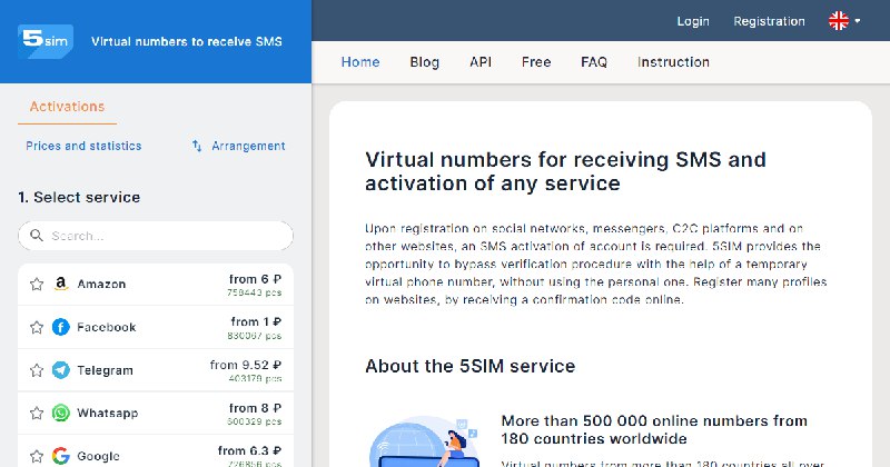 Online SMS verification service | Receive SMS online