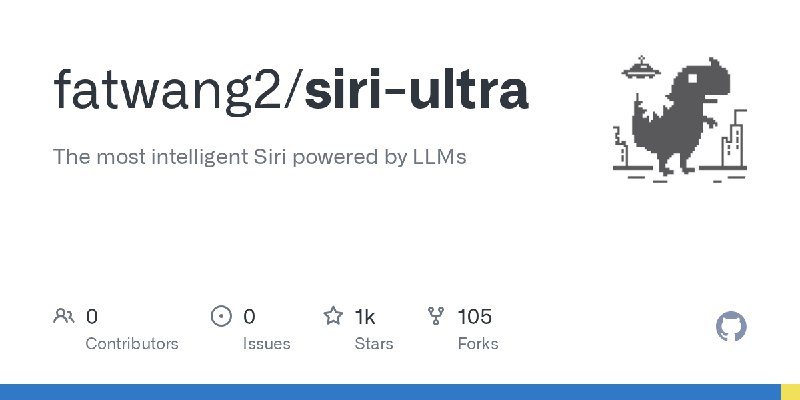 GitHub - fatwang2/siri-ultra: The most intelligent Siri powered by LLMs