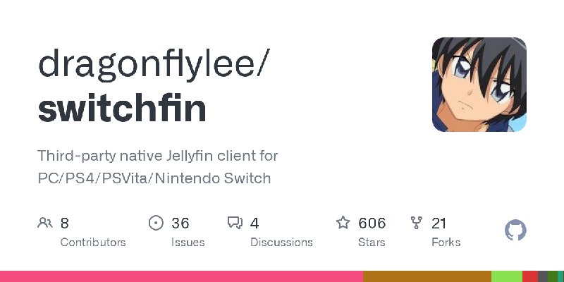 GitHub - dragonflylee/switchfin: Third-party native Jellyfin client for PC/PS4/PSVita/Nintendo Switch