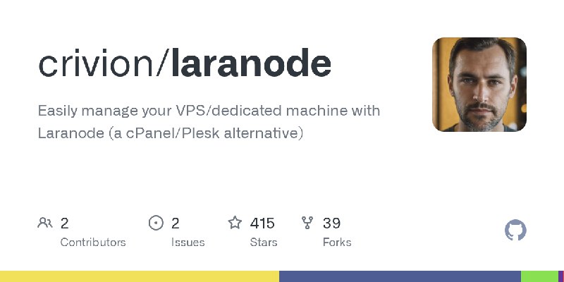 GitHub - crivion/laranode: Easily manage your VPS/dedicated machine with Laranode (a cPanel/Plesk alternative)