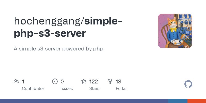 GitHub - hochenggang/simple-php-s3-server: A simple s3 server powered by php.