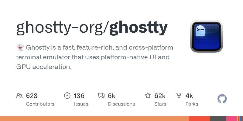 GitHub - ghostty-org/ghostty: 👻 Ghostty is a fast, feature-rich, and cross-platform terminal emulator that uses platform-native…