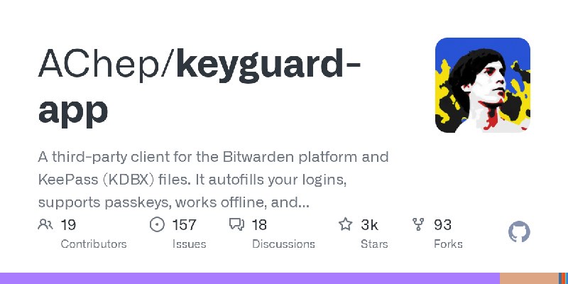 GitHub - AChep/keyguard-app: A third-party client for the Bitwarden platform and KeePass (KDBX) files. It autofills your logins…