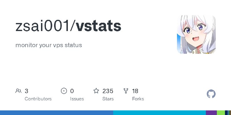 GitHub - zsai001/vstats: monitor your vps status