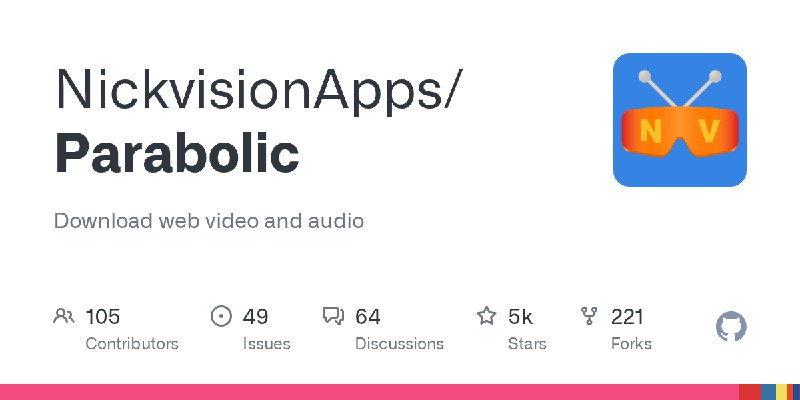 GitHub - NickvisionApps/Parabolic: Download web video and audio