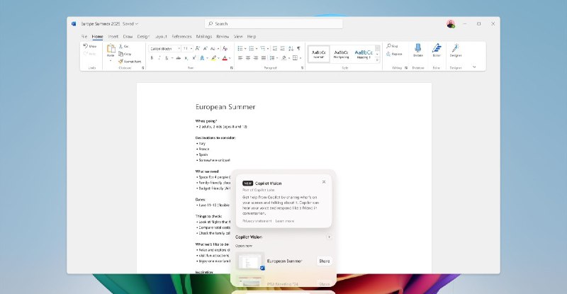 Microsoft starts testing Copilot Vision update that can “see” your screen and apps