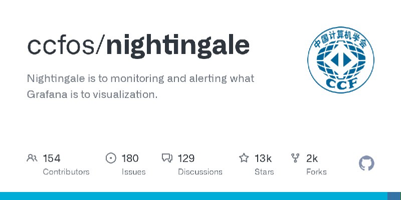 GitHub - ccfos/nightingale: Nightingale is to monitoring and alerting what Grafana is to visualization.