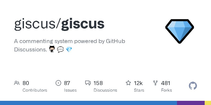 GitHub - giscus/giscus: A commenting system powered by GitHub Discussions. :speech_balloon: :gem:
