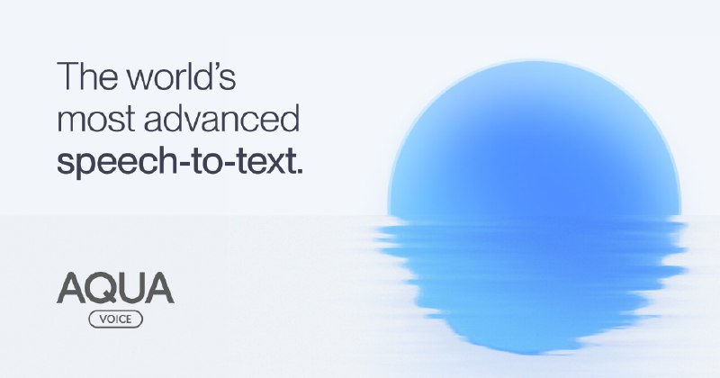 Aqua Voice - Fast and Accurate Voice Dictation for Mac and Windows