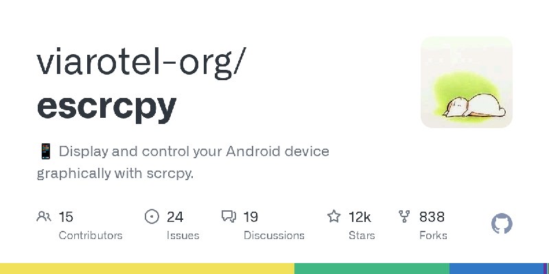 GitHub - viarotel-org/escrcpy: 📱 Display and control your Android device graphically with scrcpy.