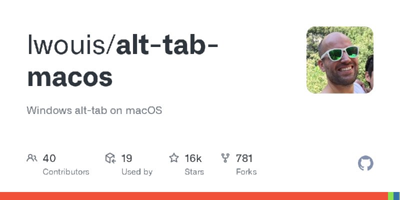 GitHub - lwouis/alt-tab-macos: Windows alt-tab on macOS