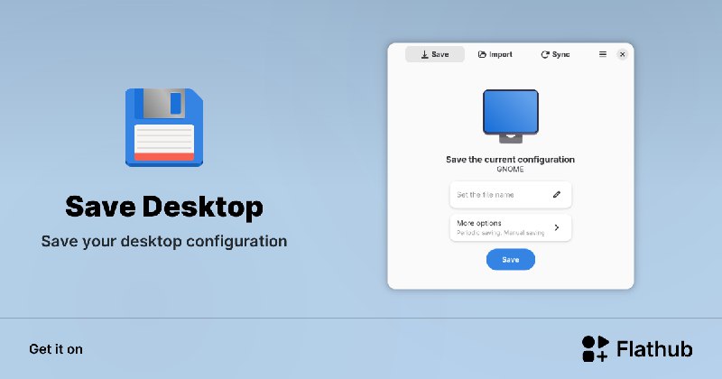 GitHub - vikdevelop/SaveDesktop: Save Desktop saves your Linux desktop environment configuration