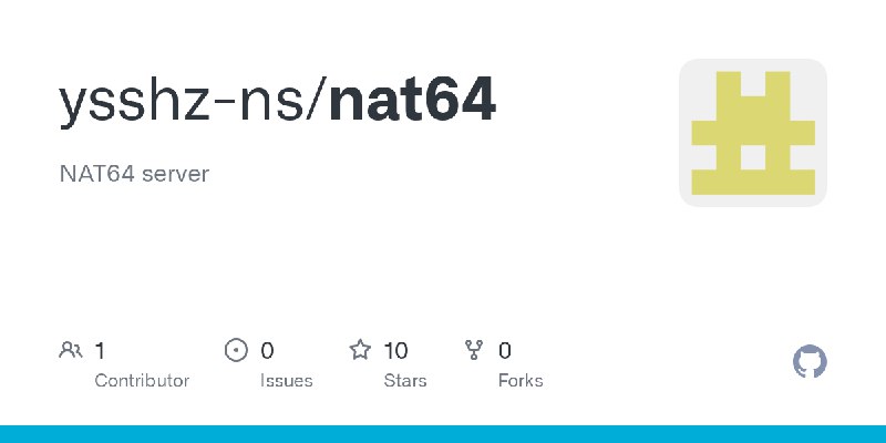 GitHub - ysshz-ns/nat64: NAT64 server