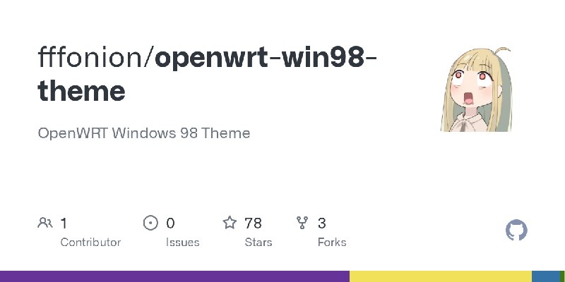 GitHub - fffonion/openwrt-win98-theme: OpenWRT Windows 98 Theme