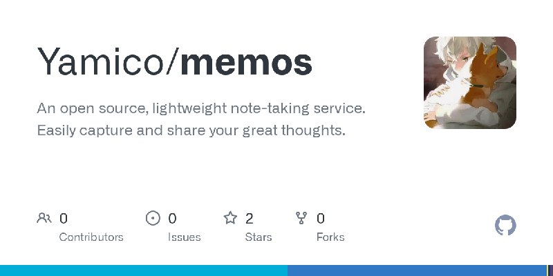 GitHub - Yamico/memos: An open source, lightweight note-taking service. Easily capture and share your great thoughts.