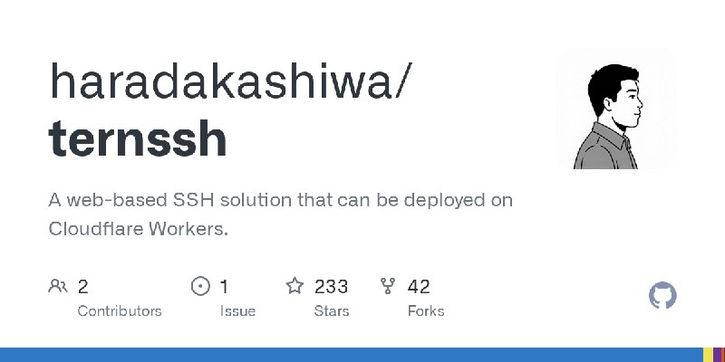 GitHub - haradakashiwa/ternssh: A web-based SSH solution that can be deployed on Cloudflare Workers.