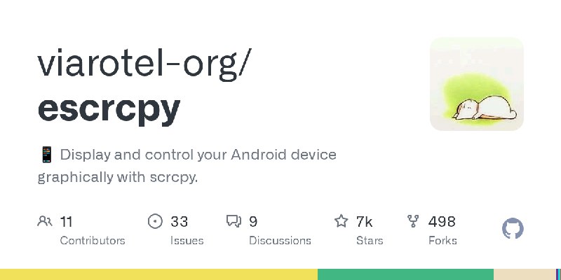 GitHub - viarotel-org/escrcpy: 📱 Display and control your Android device graphically with scrcpy.