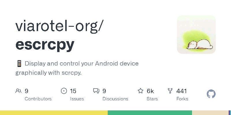 GitHub - viarotel-org/escrcpy: 📱 Display and control your Android device graphically with scrcpy.
