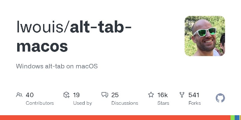 GitHub - lwouis/alt-tab-macos: Windows alt-tab on macOS