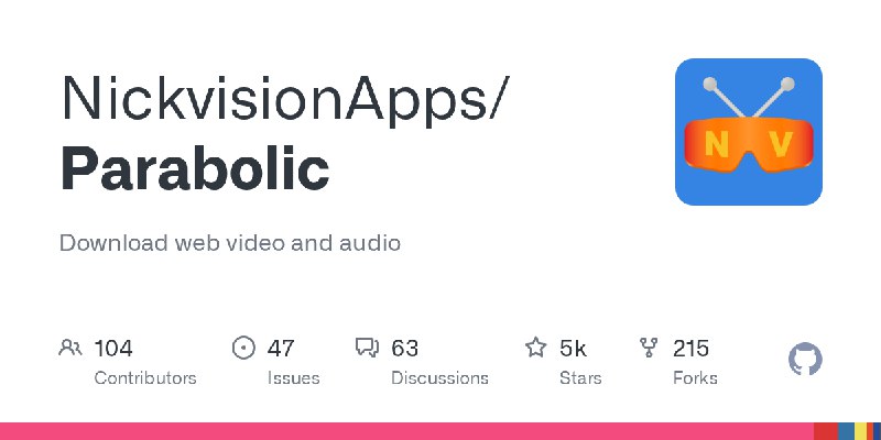 GitHub - NickvisionApps/Parabolic: Download web video and audio