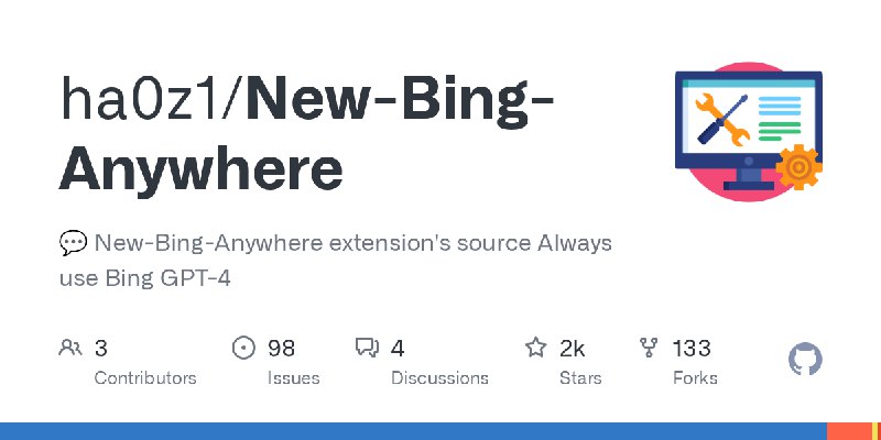 GitHub - ha0z1/New-Bing-Anywhere: 💬 New-Bing-Anywhere extension's source Always use Bing GPT-4