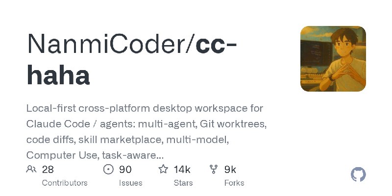 GitHub - NanmiCoder/cc-haha: Local-first cross-platform desktop workspace for Claude Code / agents: multi-agent, Git worktrees…