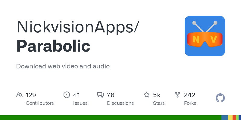 GitHub - NickvisionApps/Parabolic: Download web video and audio