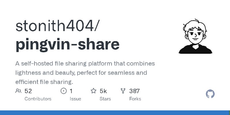 GitHub - stonith404/pingvin-share: A self-hosted file sharing platform that combines lightness and beauty, perfect for seamless…